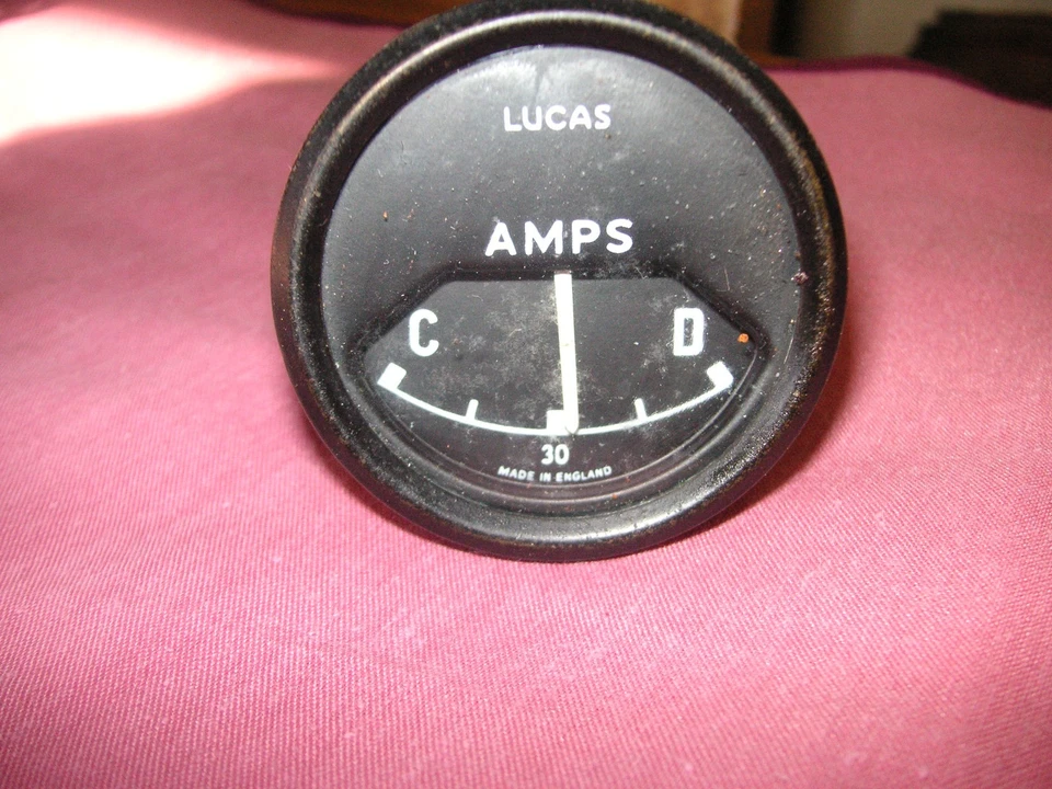 Jaguar Mk2/ Daimler 250 V8  Lucas AMP meter — 第 1/1 张图片