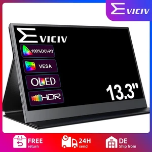 EVICIV OLED Portable Monitor, 13,3 Zoll 1920x1080 60Hz Portable Gaming Monitor A - Bild 1 von 10