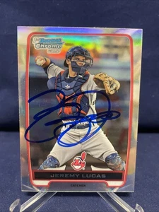 Jeremy Lucas handsignierte Cleveland Indians Karte - Bild 1 von 2