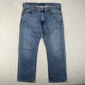 Polo Ralph Lauren Regular Straight Jeans Mens Size 36x30 Light Wash Denim - Picture 1 of 19