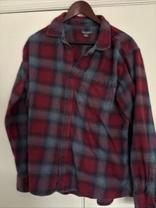 Eddie Bauer Extra Grande Multicolor Manga Larga Botón Camisa Franela - Imagen 1 de 3