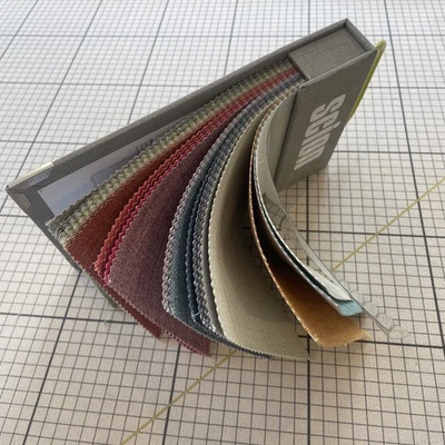 Fabric sample book Scion Plains 9 Polyester Fabrics. Craft And Sewing Projects - Image 1 of 4