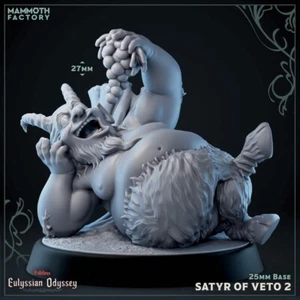 Satyr of Veto 2 | Mammoth Factory | Dungeons and Dragons | 25mm - Picture 1 of 1