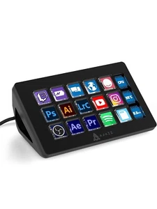 AJAZZ AKP153 Streaming Studio Controller Tastatur Typ-C kabelgebunden mit 15 Makro LCD - Bild 1 von 11