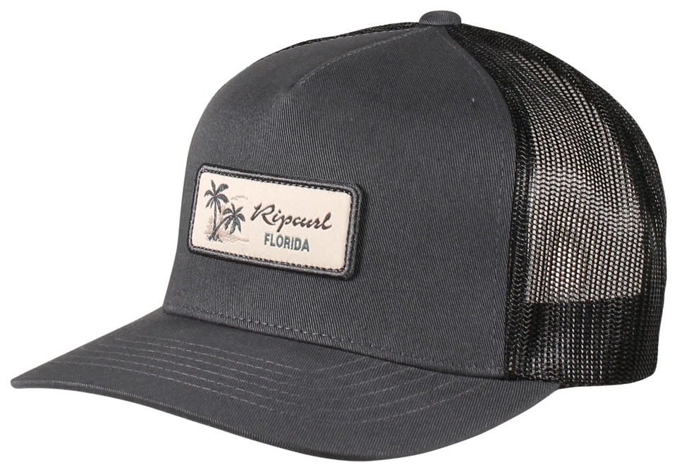 Sombrero de camionero Rip Curl Desto Curve - negro lavado Florida - nuevo Foto 1 de 1