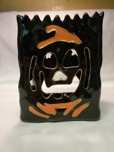 Blue Sky Clayworks Keramik Leuchte Jack-O-Lantern Heather Goldminc Halloween  - Bild 1 von 10