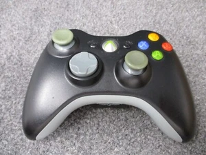Xbox 360 Wireless Controller Black Grey Official Microsoft OEM TESTED! - Picture 1 of 6