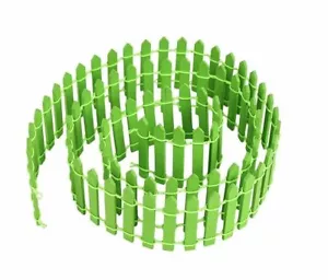 Miniature Dollhouse Fairy Garden 2"x35" Green Picket Fence - Buy 3 Save $5 - Picture 1 of 1