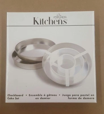 Fox Run Kitchens Checkerboard Juego de Pasteles Novedad Cake Pan - 4799 Foto 1 de 3