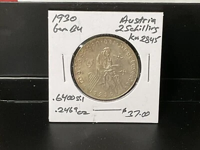 1930 Austria 2 Schilling - Image 1 of 3