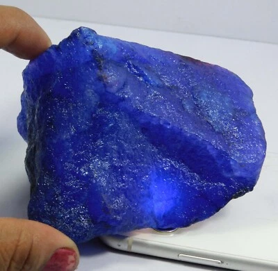 Piedra preciosa suelta áspera azul Tanzania mente terrestre natural 2130,00 quilates Foto 1 de 4