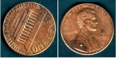 Rare  '1983 Lincoln Penny'  First of its kind Error  "AMERIGA" for "AMERICA" - Image 1 of 4