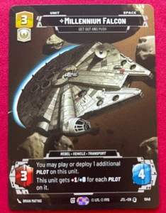 STAR WARS UNLIMITED TCG JUMP TO LIGHTSPEED: PRESTIGE CARD: MILLENNIUM FALCON - Picture 1 of 1