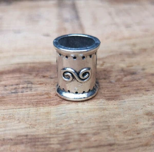 9.5mm Metal Dread Bead Collar Cuff Ring Column Jewellery Dreadlocks FREE UK P&P - Picture 1 of 2