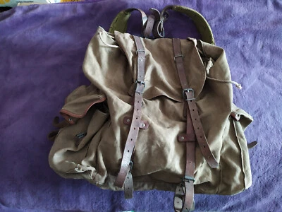 Chantiers de jeunesse : Sac à dos Lafuma des chantiers de jeunesse daté 1940 - Photo 1/4