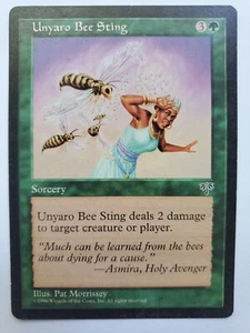 MTG Magic The Gathering Card Unyaro Bee Sting Sorcery Green Mirage 1996 - Picture 1 of 2