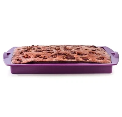Tupperware Silicona Forma Rectangular - Púrpura Foto 1 de 4