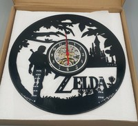 🕞 The Legend of Zelda - Schallplatten Wanduhr - Nintendo Fan-Artikel - Vinyl Uh