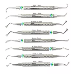 Kit de instrumentos dentales de elevación de senos IMKRC 7 piezas elevador conjunto de curvas de periostio CE - Imagen 1 de 1