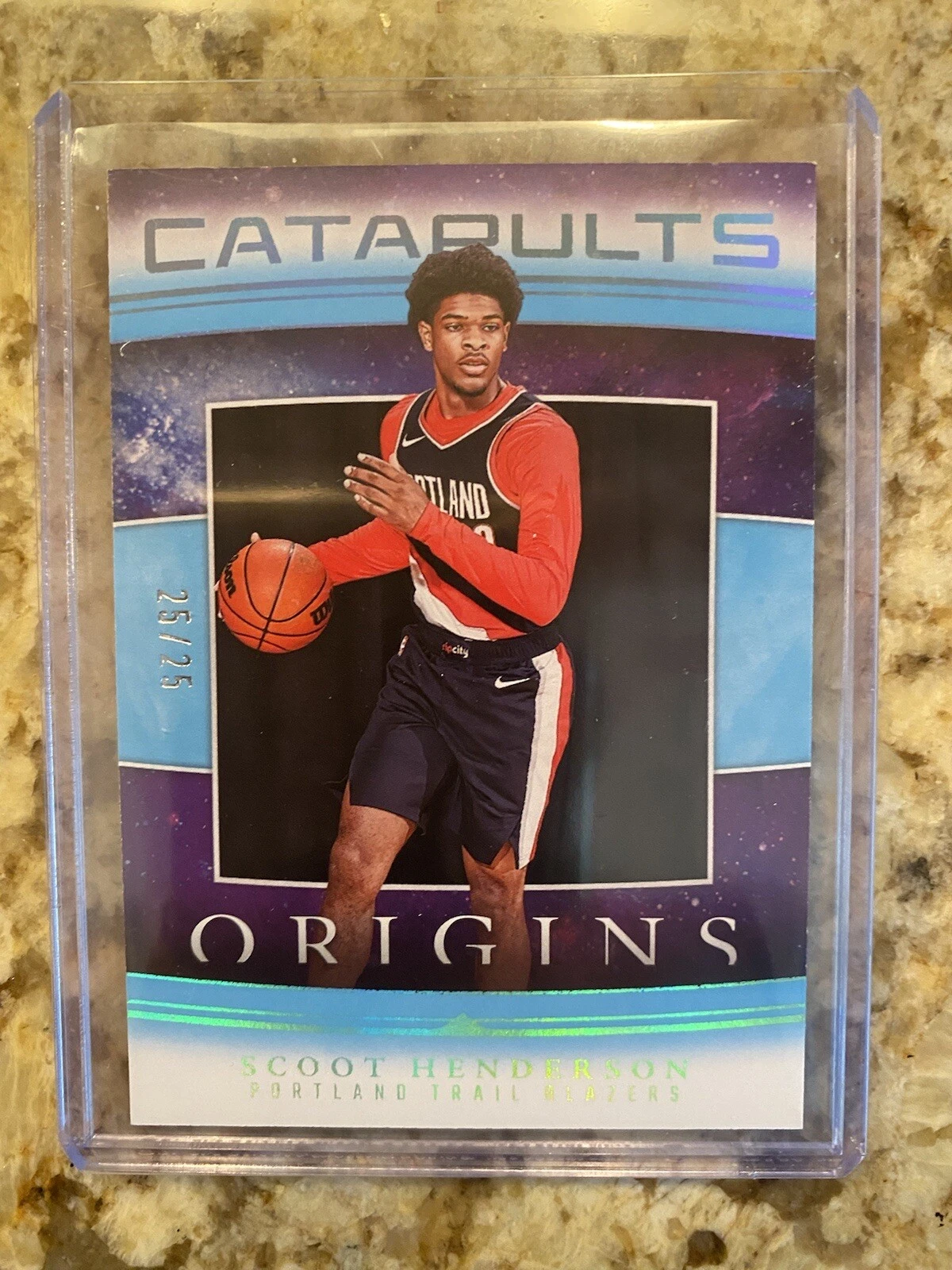 2023-24 Panini Origins Scoot Henderson Catapults Turquoise 25/25 RC