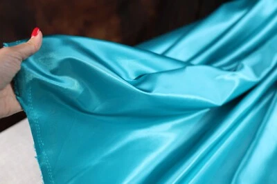 Jade Silky Bridal Satin Fabric by the yard 60" Wide 390 - Image 1 of 4