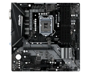 ASRock B360M Pro4 Motherboard Intel B360 LGA 1151 DDR4 M.2 Micro ATX DVI-D core - Photo 1/4