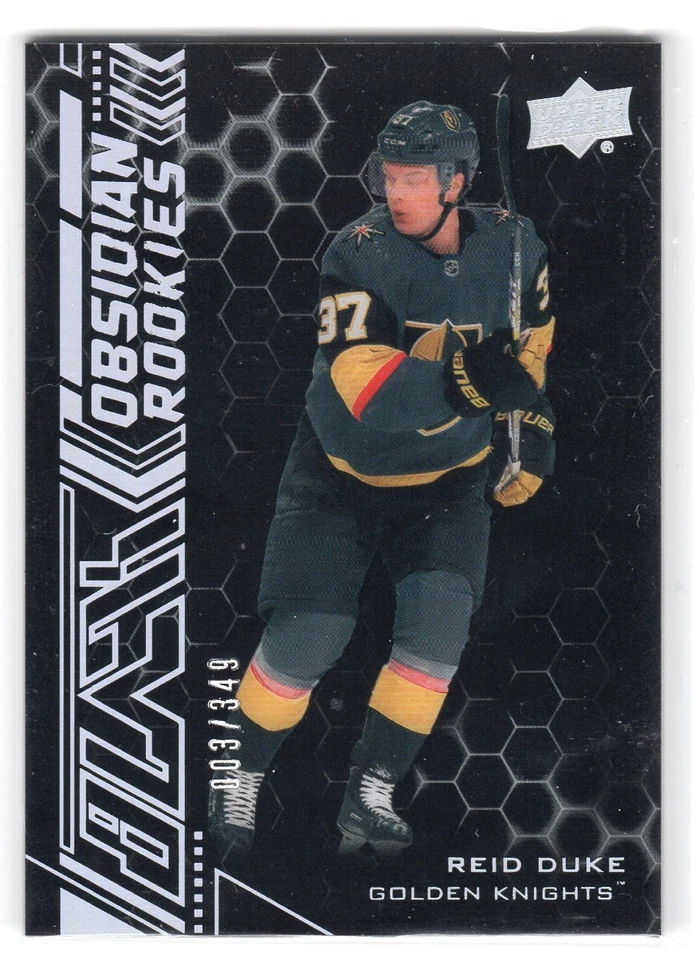 2020-21 Upper Deck SPX UD Black Obsidian Reid Duke Rookie RC #003/349 - Image 1 of 1