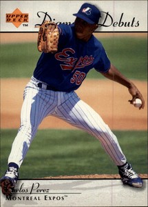 1995 Upper Deck Montreal Expos Baseball Card #244 Carlos Perez Rookie