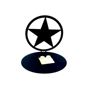 Gift Rustic Decor Lone Star State Candle Holder  - Picture 1 of 11