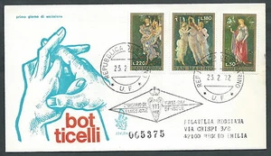 1972 SAN MARINO FDC VENETIA 124 BOTTICELLI TIMBRO ARRIVO - KS2 - Imagen 1 de 1