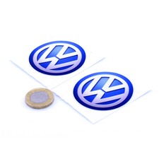 Volkswagen Badge Car STICKERS Decal Vinyl 50mm x2 Racing Rally Stickerbomb VW