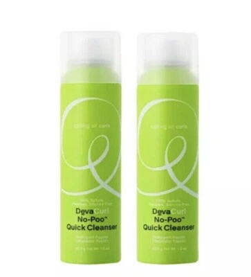 Champú seco limpiador rápido DevaCurl No-Poo paquete de 2 1,5 oz *NUEVO *¡Envío gratuito! Foto 1 de 3