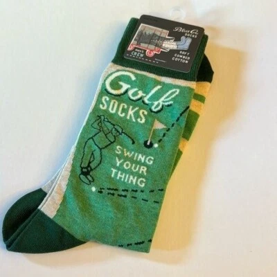 New Blue Q Golf Socks Swing Your Thing Socks Mens BB2 - Image 1 of 3