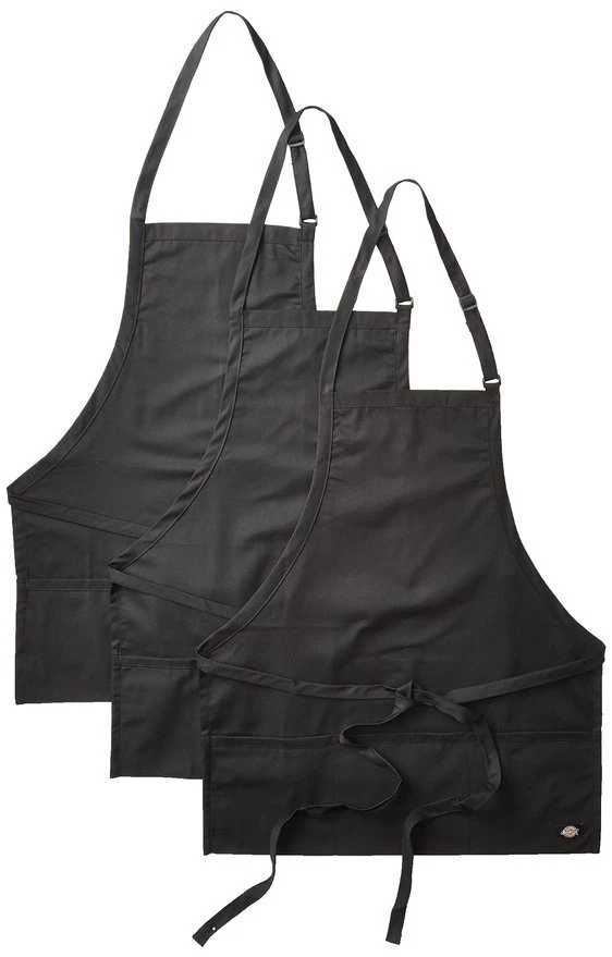 3PACK Dickies Chef Three Pocket Adjustable Bib Apron DC512 - Image 1 of 1