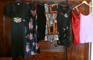JOBLOT BUNDLE 7 WOMENS DRESSES OASIS OH POLLY FRENCH CONNECTION SIZES 8 10 + 12 - Bild 1 von 10