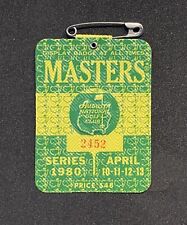 1980 Masters Tournament Augusta National Golf Club Patron Badge Seve Ballesteros