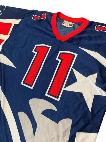VTG 90s Starter Classic Team Collection Mens XL Drew Bledsoe Patriots AOP Jersey Cover
