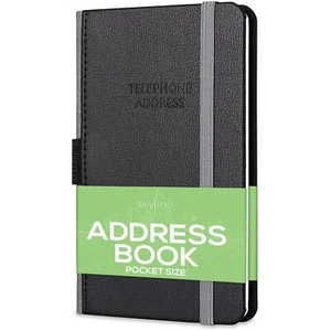 Skyline Address Book – Mini Telephone Contact Book with Password Log for Purs... - Picture 1 of 7