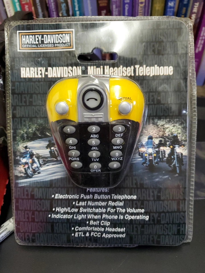 Harley Davidson Mini Headset Telephone Collectible Gas Tank Shape