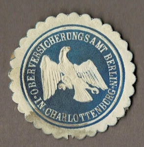 Sello de Prusia: OBERINSURANCE OFT BERLIN IN CHARLOTTENBURG - Imagen 1 de 1
