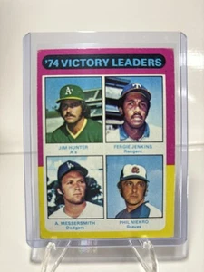 Hunter/Jenkins/Messer./Niekro 1975 Topps #310 Victory Leaders - Picture 1 of 2