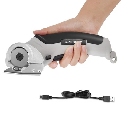 LUQIXCEY AKKU Kabellose Elektrische Schere Schneiderschere für Stoff Karton Leder Teppich