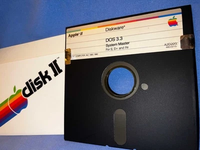 Apple IIe DOS3.3 nicht original 5,25" Diskware Informatik Spiele Computer Museum - Bild 1 von 4