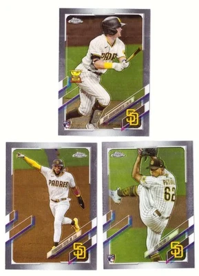 2021 Topps Chrome - SAN DIEGO PADRES Team Set w/ Jake Cronenworth RC - Image 1 of 3