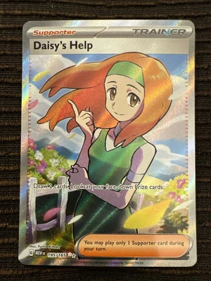 Daisy's Help 195/165 Pokémon 151 Ultra Rare Full Art Holo Pokemon Pack Fresh - Image 1 of 2