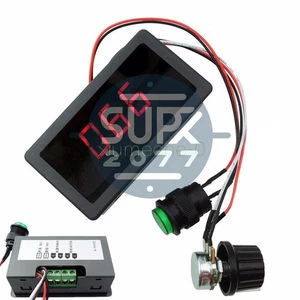 Controlador de velocidad del motor Max 8A DC 12V 24V 6-30V PWM con pantalla digital e interruptor - Imagen 1 de 5