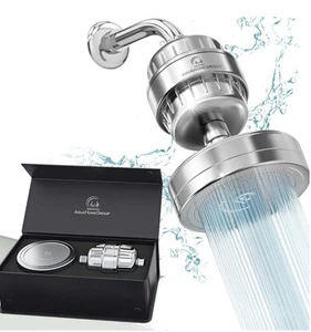 AquaHomeGroup Luxus Gefilterter Duschkopf Set 15 Stufen Duschfilter Hartwasser - Bild 1 von 6