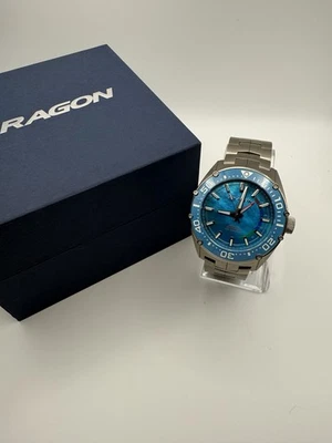 Aragon 44mm Virtuoso NE57 Titanium Blue MOP Ceramic Bezel Watch - image 1 of 4