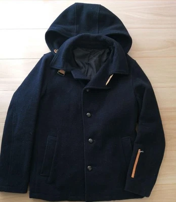 SOPHNET Wool Melton Hooded Short Blouson Navy M Used - Image 1 of 2