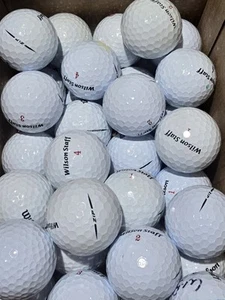 (50) Wilson (Fifty-Elite & ZIP) Near Mint 5A Used Premium Golf Balls White - Picture 1 of 3